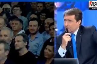 Feinmann pasó un incómodo momento cuando vio a su jefe en el acto de Cristina