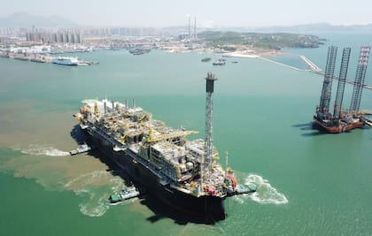 El Petrobras 75, frente a las costas de Brasil, a la altura de Rio Grande do Sul