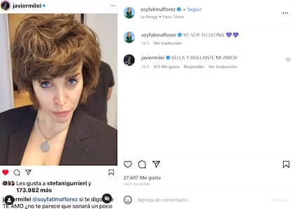 El picante comentario de Fátima Florez a Javier Milei