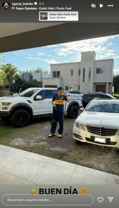 El picante posteo que subió L-Gante para responderle a Wanda Nara (Foto: Instagram @lgante_keloke)