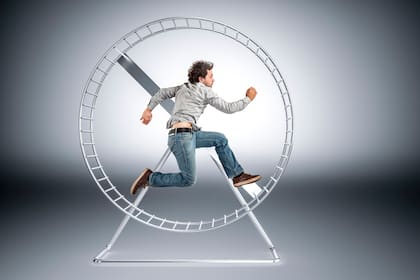 El "picoteo del bienestar" simula ser la rueda de un hamster: la gente se llena de actividades saludables durante el día