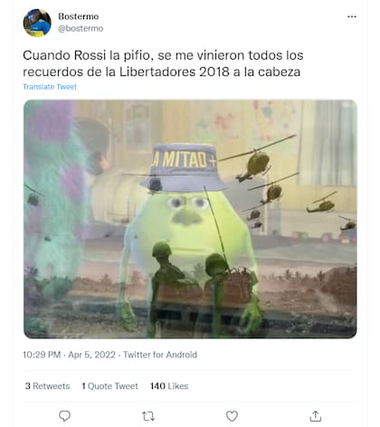 El pifie de Rossi se convirtió en una tendencia de las redes sociales