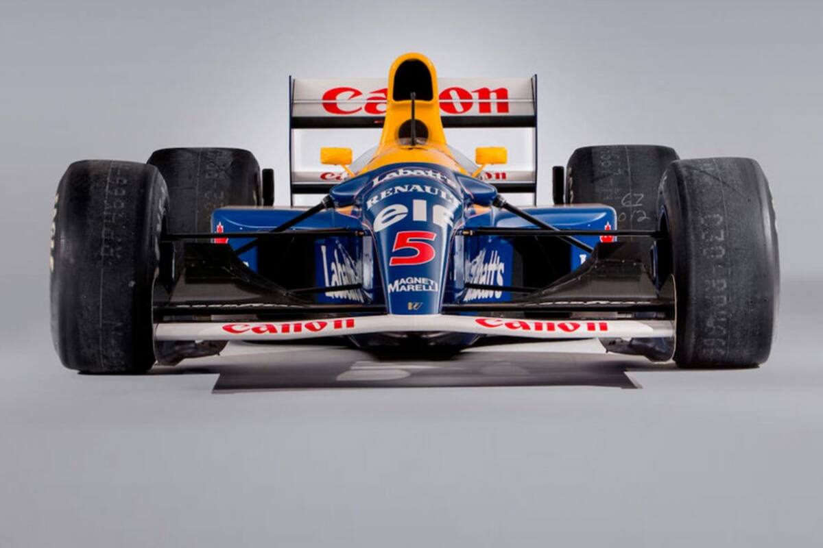 El piloto alemán Sebastian Vettel adquirió una de las joyas más codiciadas por los coleccionistas: el Williams con el que Nigel Mansell fue campeón de Fórmula 1 en 1992