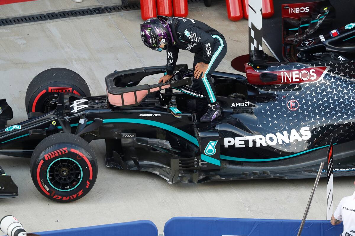 El piloto británico de Mercedes, Lewis Hamilton,