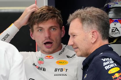 El piloto de Red Bull Max Verstappen despidió a Christian Horner con un mensaje en redes sociales. (AP Foto/Vincent Thian)