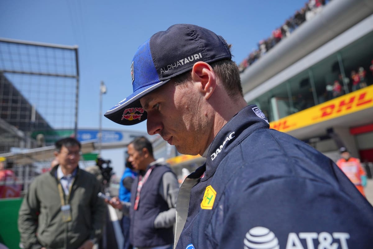 El piloto de Red Bull Max Verstappen en el Gran Premio Shanghai