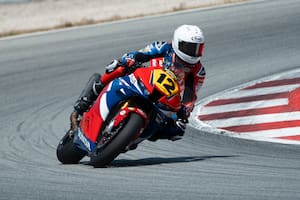El piloto español Borja Gómez, en carrera; un accidente terminó con su vida durante un entrenamiento