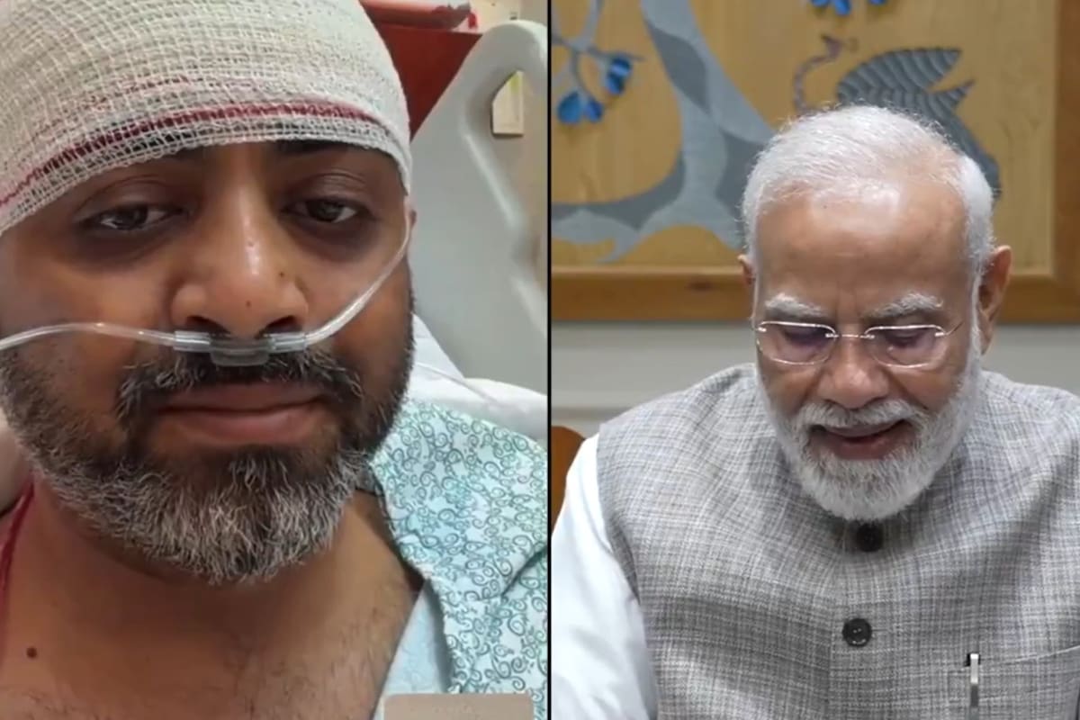El piloto herido en el vuelo de Flydubai junto con el primer ministro de la India