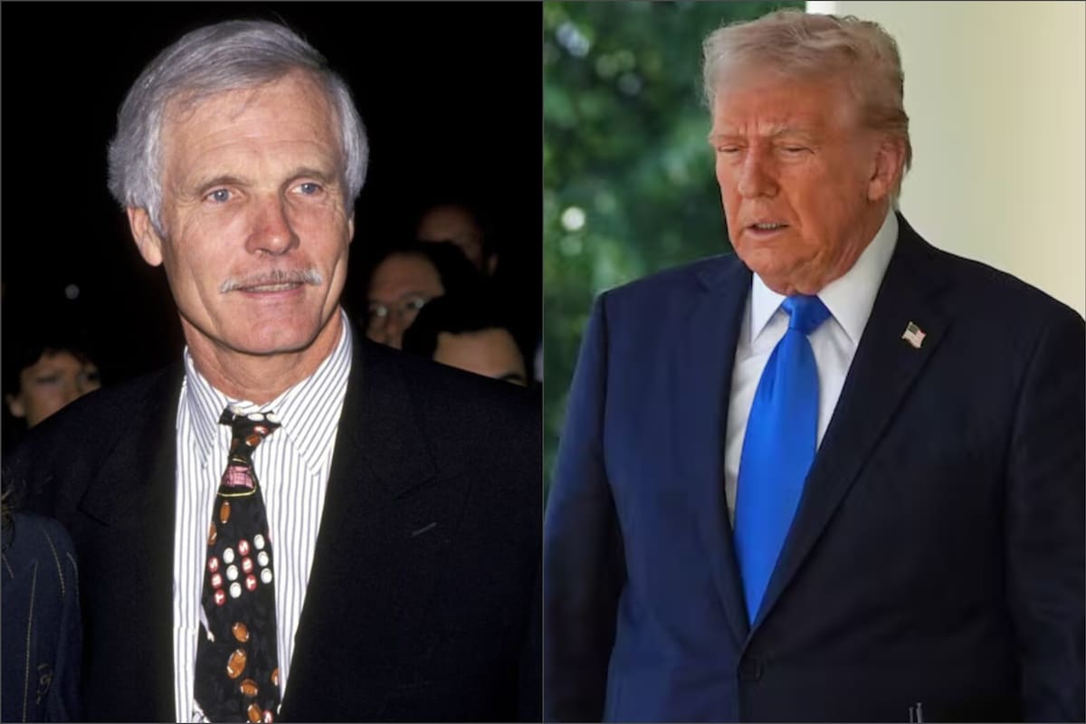 El pionero de los medios, Ted Turner, tenía una relación indirecta con el presidente Donald Trump a partir de los intercambios en las noticias