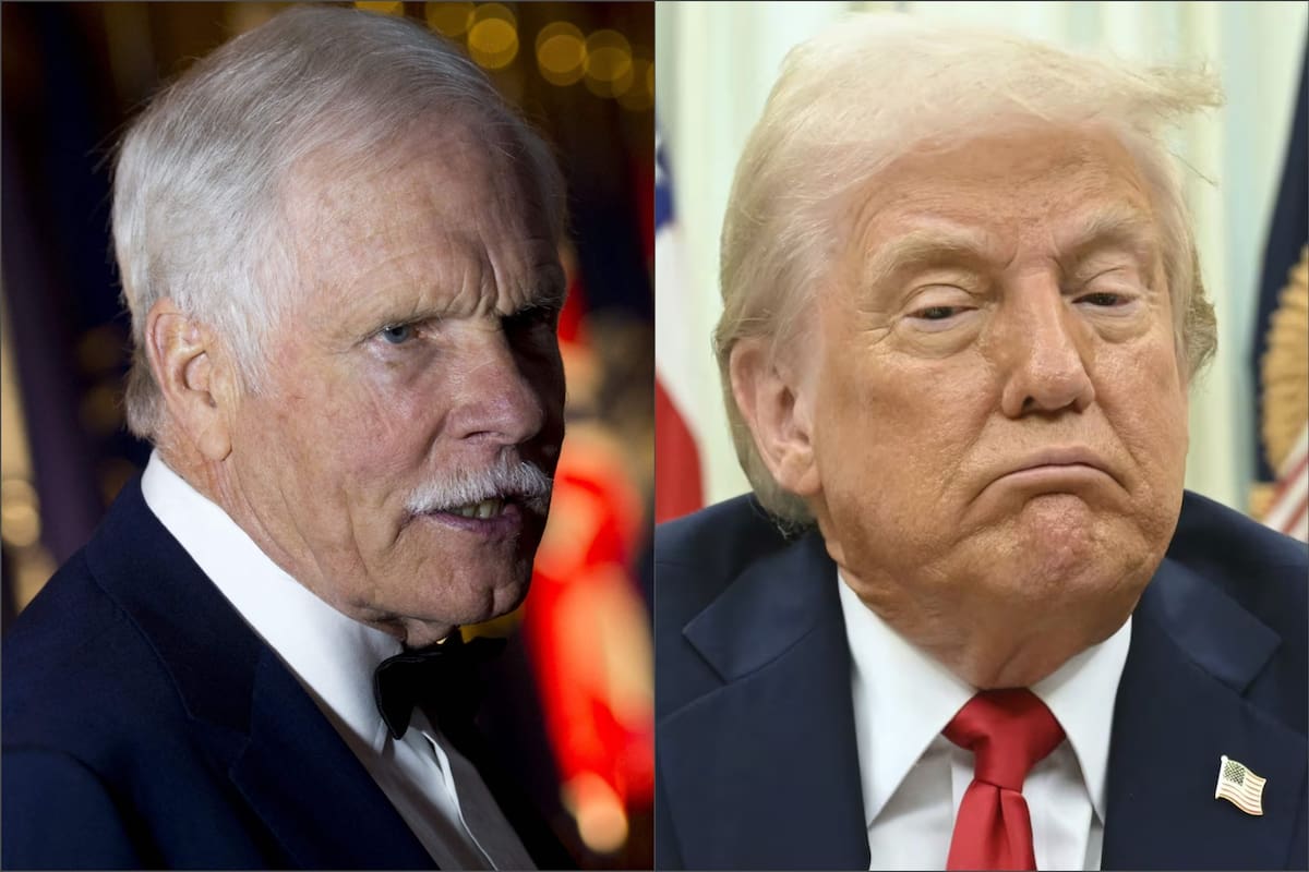 El pionero de los medios, Ted Turner, tenía una relación indirecta con el presidente Donald Trump a partir de los intercambios en las noticias