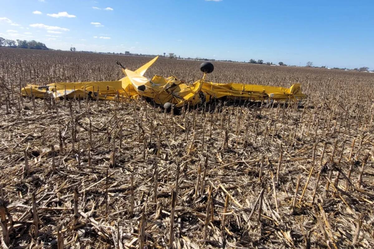 El Piper PA-11 siniestrado en Chañar Ladeado