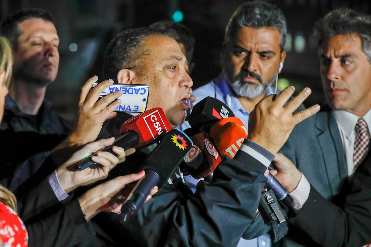 El piquetero, anoche, antes de entregarse