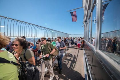 El piso 86 del Empire State donde se tiró la mujer en la actualidad, conocido como "el observatorio"