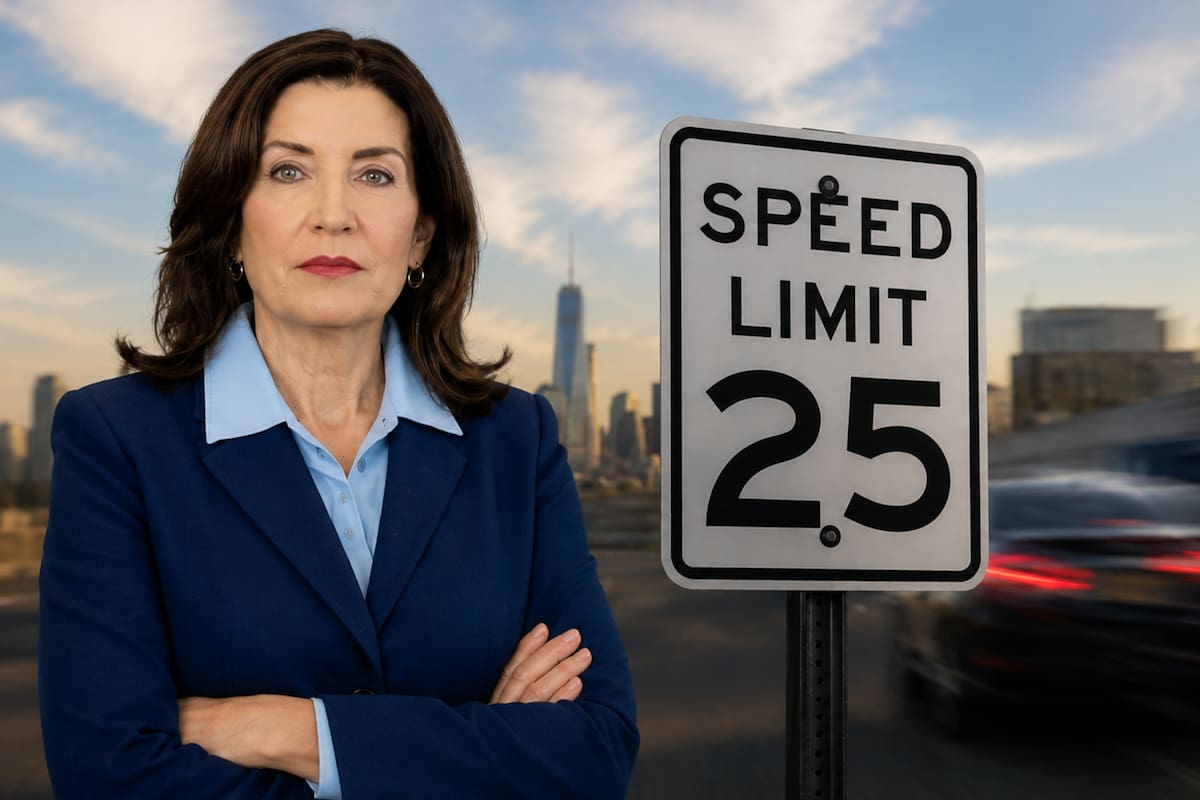 El plan de Kathy Hochul para instalar limitadores de velocidad con GPS en conductores de Nueva York con multas