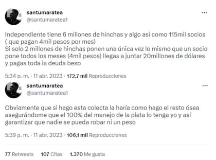 El plan de Santiago Maratea para salvar de la crisis económica a Independiente
