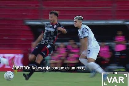 El planchazo que desató la polémica en Barracas Central vs. Independiente