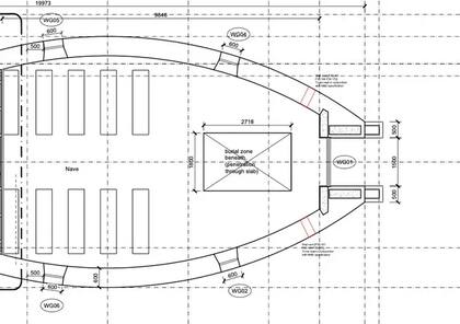 El plano de la capilla.