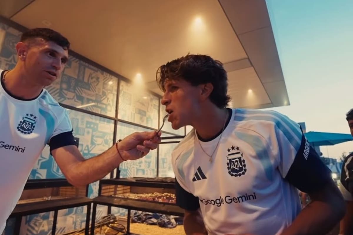 El plantel completo realizó el tradicional asado en Estados Unidos