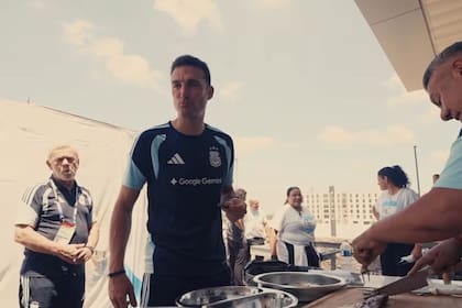 El plantel completo realizó el tradicional asado en Estados Unidos