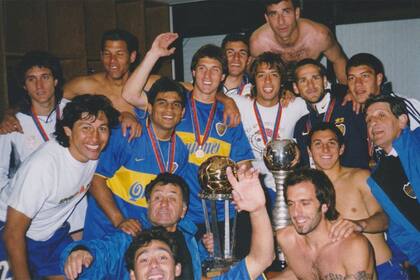 El plantel de Boca, tras la victoria