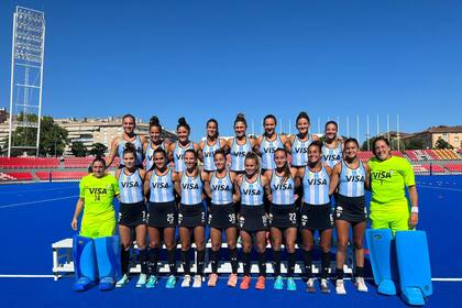 El plantel de la Leonas, listo para el debut en el Mundial de España y Países Bajos