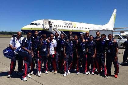 El plantel de la selección cubana, cuando Martínez formaba parte de ella