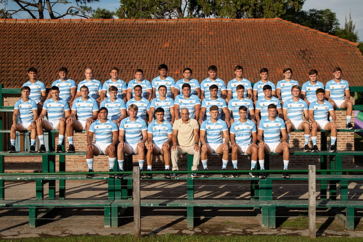 El plantel de Los Pumitas, listo para encarar el Rugby Championship M20