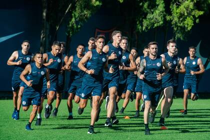 El plantel de San Lorenzo se entrena en la Ciudad Deportiva con la ilusión de conseguir un título en 2023