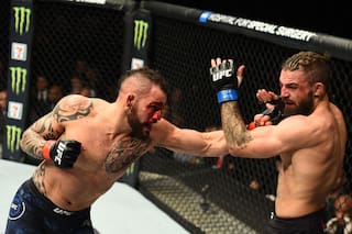 UFC. El argentino Ponzinibbio volvió tras dos años y sufrió un KO "express"