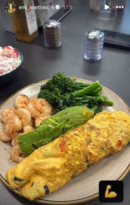 El plato nutritivo de Emiliano "Dibu" Martínez