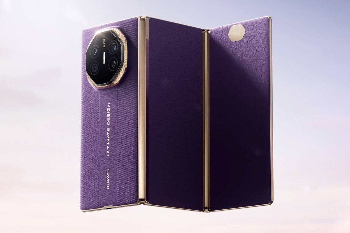 El plegable de doble bisagra Huawei Mate XTs