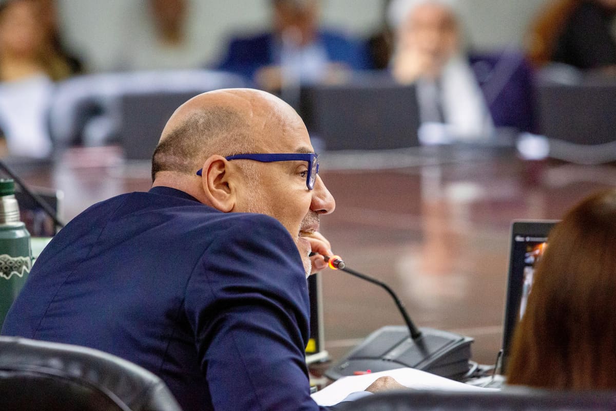 El plenario del Consejo de la Magistratura. Diego Barroetaveña