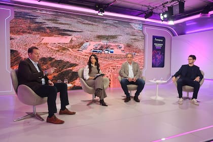"El poder transformador de los proyectos", Lucas Salvatore (Idero), Candela Contreras (LA NACION), Ricardo Griot (Grupo Pecam) y Jeremías González Toledo (Inarch)