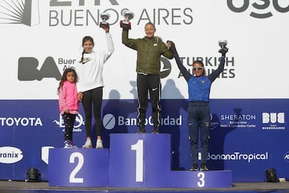 El podio de atletas sudamericanas