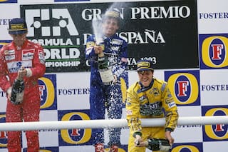 A 30 años de un podio irrepetible: cómo fue la única vez que Prost, Senna y Schumacher festejaron juntos