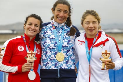 El podio panamericano, que llegó a los 39 años, en Lima