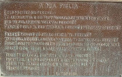 El poema completo que le dedicó Joseph Crociati, padre de Liliana
