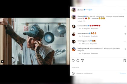 El Polaco compartió una imagen del nuevo proyecto que tiene junto a La China Suárez (Foto: Instagram @elpolaco)