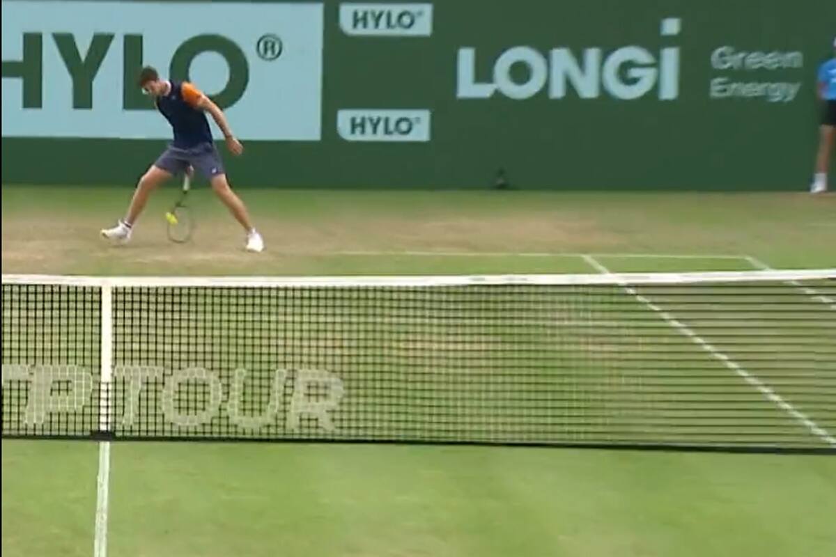 El polaco Hubert Hurkacz y su ejecución insospechada sobre el césped de Halle