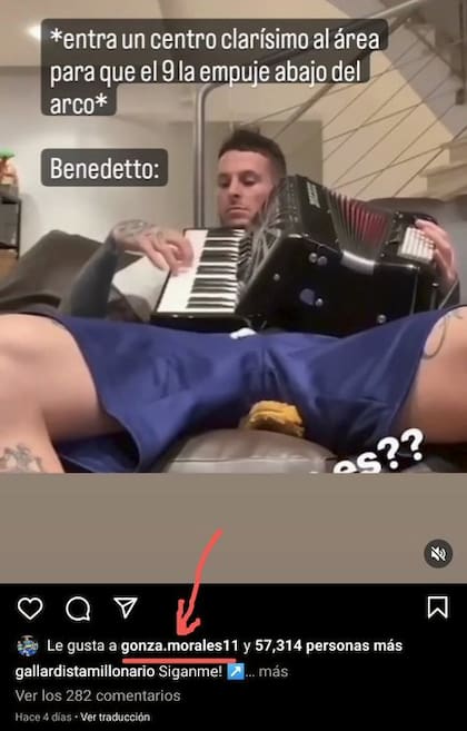 El polémico like del Toro Morales contra Darío Benedetto