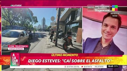 El polémico look de Diego Esteves con el que se le rieron en A la tarde