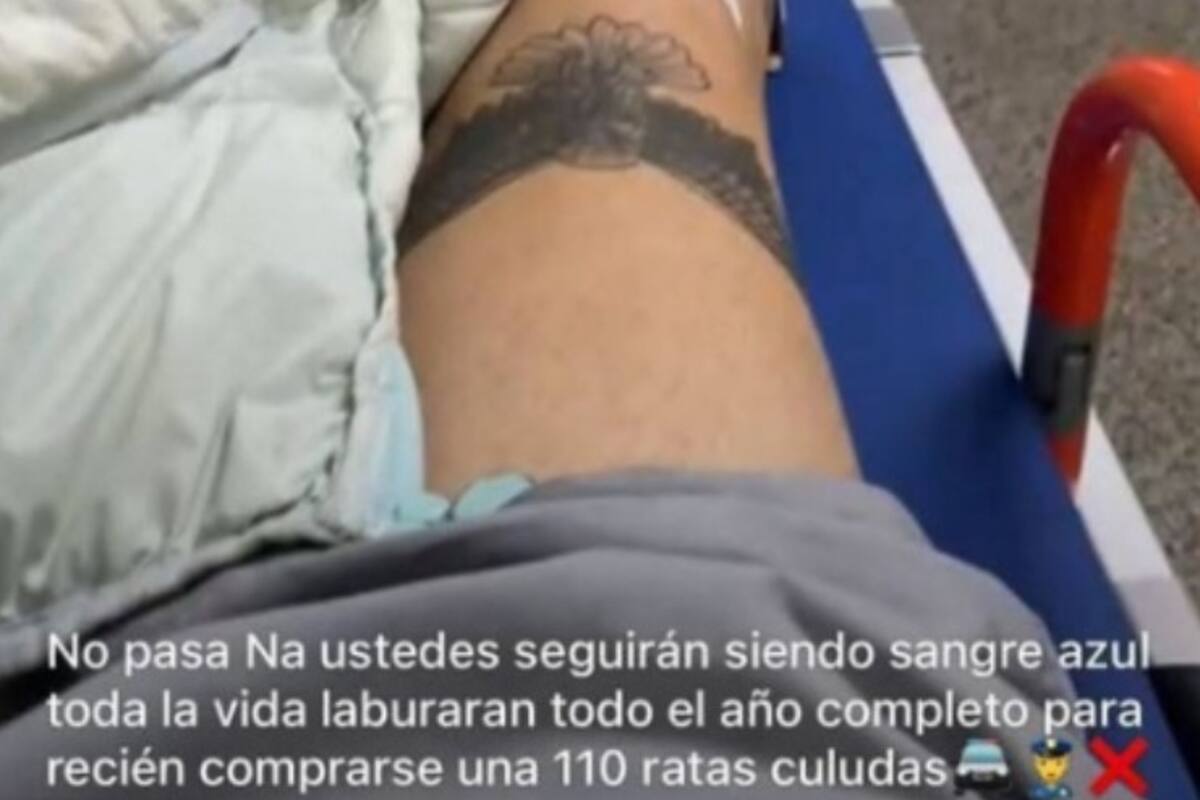 El polémico mensaje del joven desde el hospital
