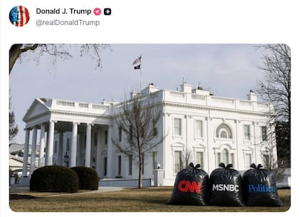 El polémico posteo de Trump tras el veto a tres medios