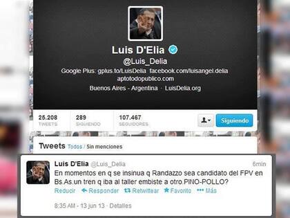 El polémico tuit de Luis D''Elía