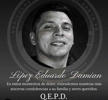 El policía santafesino Eduardo Damián López, asesinado tras un ataque en la Liga Cañadense de fútbol