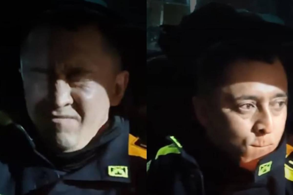 El policía se comió, en total, unos nueve billetes