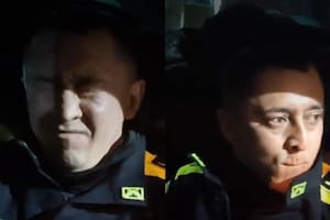 El policía se comió, en total, unos nueve billetes