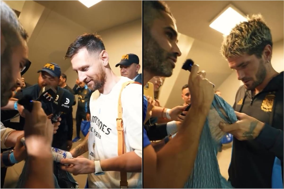 El Pollo Álvarez agasajó a los jugadores de la selección argentina con regalos para el Día de la Madre