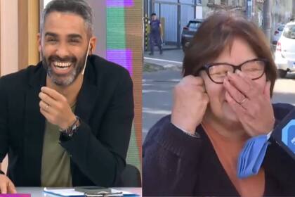 El Pollo Álvarez se tentó al aire (Captura video)