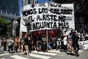 El Polo Obrero durante la reunión del consejo del salario